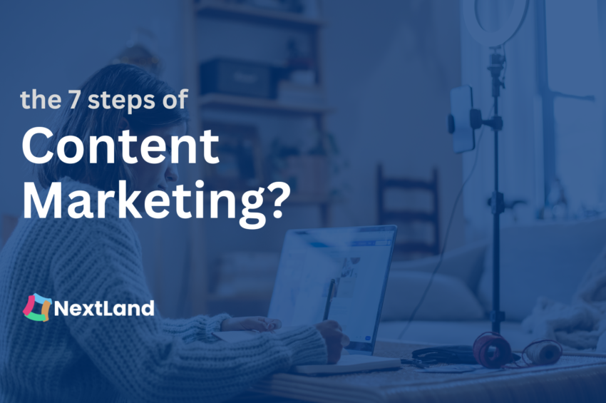 What are the 7 steps of content marketing?