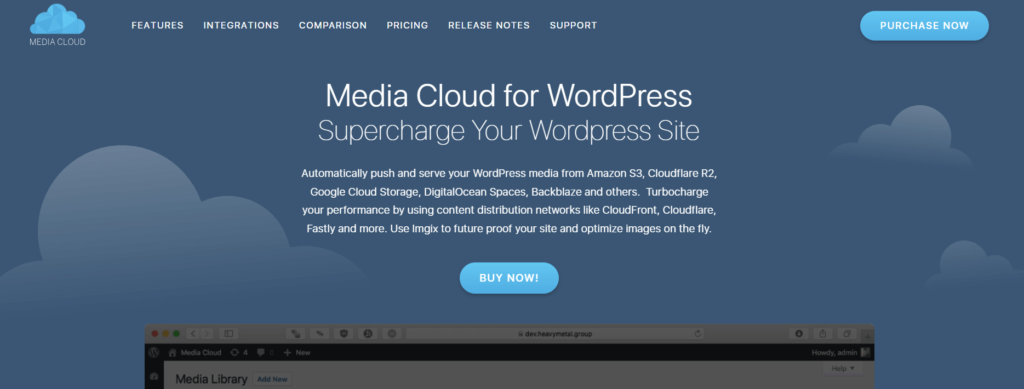 Media Cloud landing page