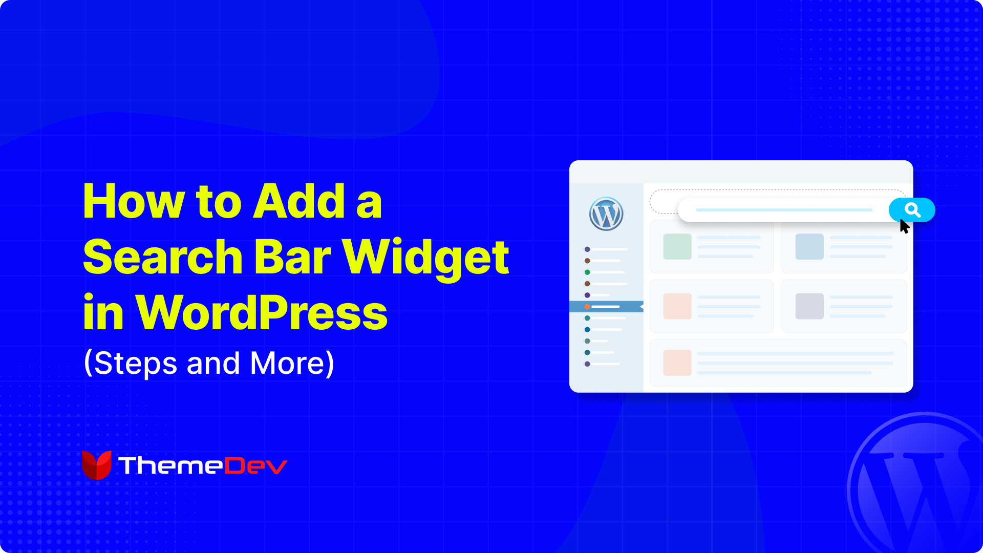 how to add a search bar widget in wordpress blog featured image